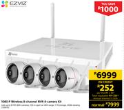 Ezviz 1080 P Wireless 8-Channel NVR4-Camera Kit