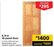 6, 8 Or 10-Panel Door-2m(h) x 813mm(w)