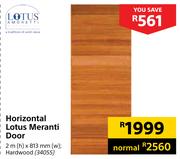Lotus Horizontal Lotus Meranti Door (Hardwood)-2m(h) x 813mm(w) 