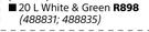 Fired Earth 20Ltr Extreme Roof Acrylic (White & Green)