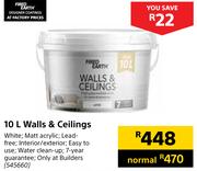 Fired Earth 10Ltr Walls & Ceilings