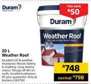 Duram 20Ltr Weather Roof