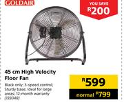 Goldair 45cm High Velocity Floor Fan