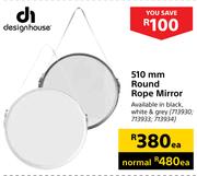 Designhouse 510mm Round Rope Mirror-Each