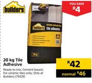 Builders 20kg Tile Adhesive