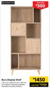 Home & Kitchen Buru Display Shelf 1.78 H x 800mm W x 360mm D