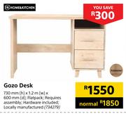 Home & Kitchen Gozo Desk 730mm H x 1.2m W x 600mm D