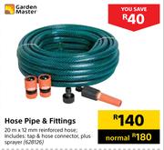 Garden Master Hose Pipe & Fittings