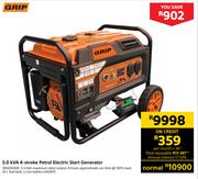 Grip 5.0 kVA 4 Stroke Petrol Electric Start Generator SRGE6500E