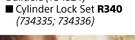 Dortello 6" Cylinder Lock Set