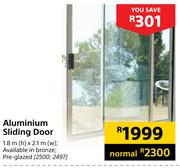 Aluminium Sliding Door-1.8m(h) x 21m(w)