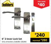 Builders 6" 2 Lever Lock Set