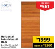 Lotus Horizontal Meranti Door-2m(h) x 813mm(w)