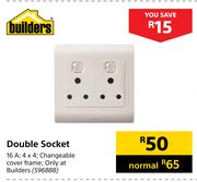 Builders Double Socket