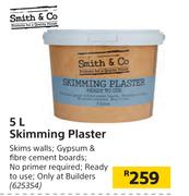 Smith & Co 5Ltr Skimming Plaster