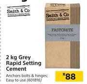 Smith & Co 2kg Grey Rapid Setting Cement