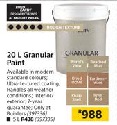 Fired Earth 20L Granular Paint