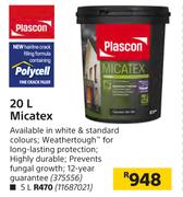 Plascon 20L Micatex