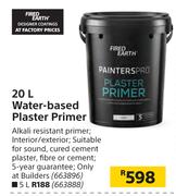 Fired Earth 20Ltr Water Based Plaster Primer
