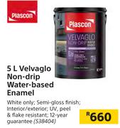 Plascon 5L Velvaglo Non Drip Water Based Enamel