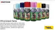 Rust-Oleum 312g Lacquer Spray-Each