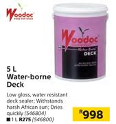Woodoc 5L Water Borne Deck