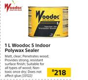 Woodoc 1L 5 Indoor Polywax Sealer