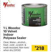 Woodoc 1L 10 Velvet Indoor Polywax Sealer