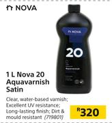Nova 1L 20 Aquavarnish Satin