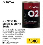 Nova 5L O2 Slasto & Stone Sealer