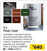 Fired Earth 5L Floor Coat