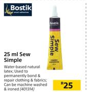 Bostik 25ml Sew Simple