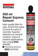 Soudal 300ml Repair Express Cement