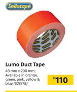 Sellotape Lumo Duct Tape-48mm x 200mm