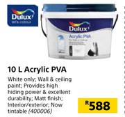 Dulux 10L Acrylic PVA