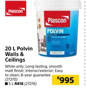 Plascon 20L Polvin Walls & Ceilings