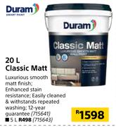 Duram 20L Classic Matt