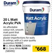 Duram 20L Matt Acrylic PVA