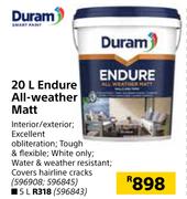 Duram 5L Endure All Weather Matt