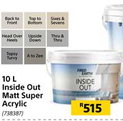 Fired Earth 10L Inside Out Matt Super Acrylic