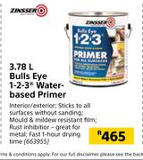 Zinsser 3.78Ltr Bulls Eye 1-2-3 Water Based Primer