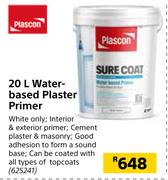 Plascon 20Ltr Water Based Plaster Primer