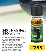 Rust Oleum 340g High Heat BBQ Or Ultra