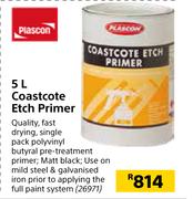 Plascon 5L Coastcote Etch Primer