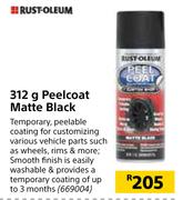 Rust Oleum 312g Peelcoat Matte Black