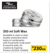 Fired Earth 350ml Soft Wax-Each