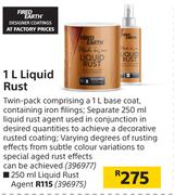 Fired Earth Liquid Rust Agent-250ml