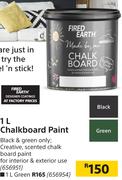 Fired Earth Chalkboard Paint-1Ltr