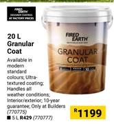 Fired Earth Granular Coat 770775-20Ltr