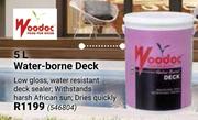 Woodoc Water Brone Deck 546804-5Ltr